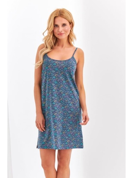 Cămașă de noapte din bumbac  Wiola - Grafit