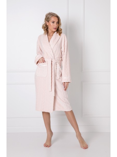 Halat dama de baie/casa Cara roz prafuit