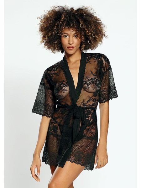 Set halat din dantela cu string Anastazja