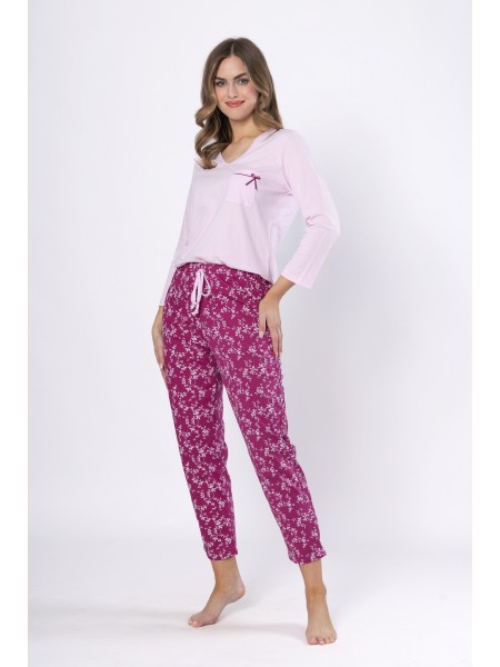 Pijama din bumbac Elif 1634